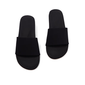 Mens Slides - Sneaker Sole - Black/Sea Salt Sole