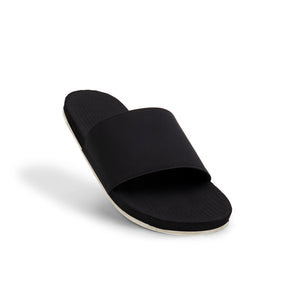 Mens Slides - Sneaker Sole - Black/Sea Salt Sole