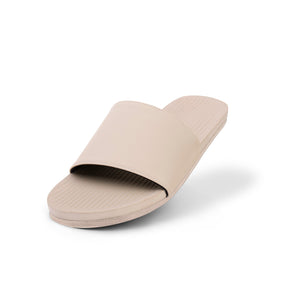 Women's Slides - Sneaker Sole - Sea Salt/Sea Salt Sole