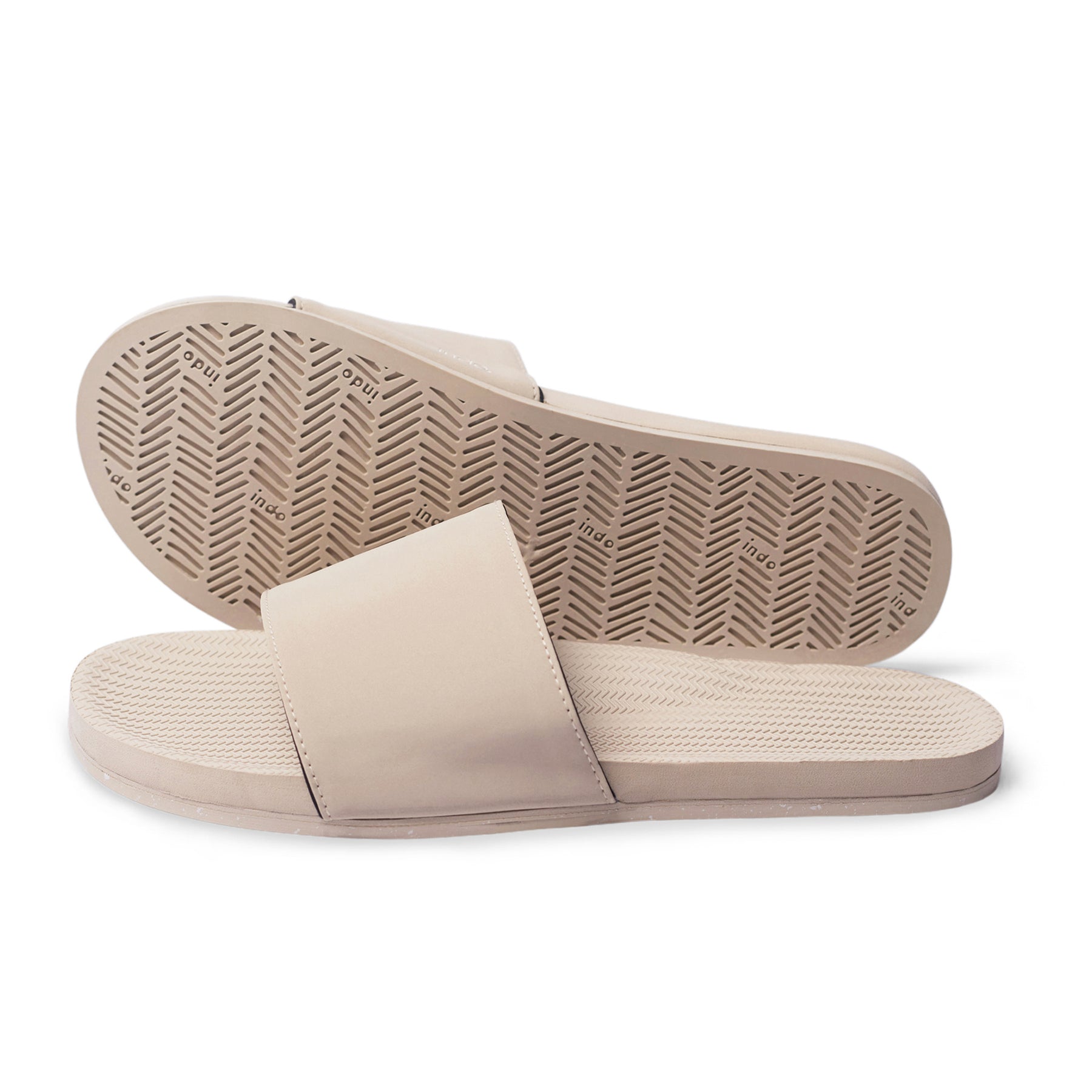 Women's Slides - Sneaker Sole - Sea Salt/Sea Salt Sole