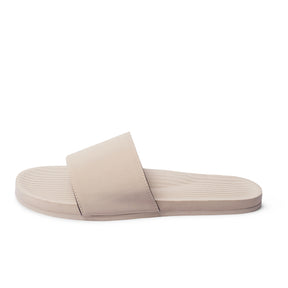 Women's Slides - Sneaker Sole - Sea Salt/Sea Salt Sole